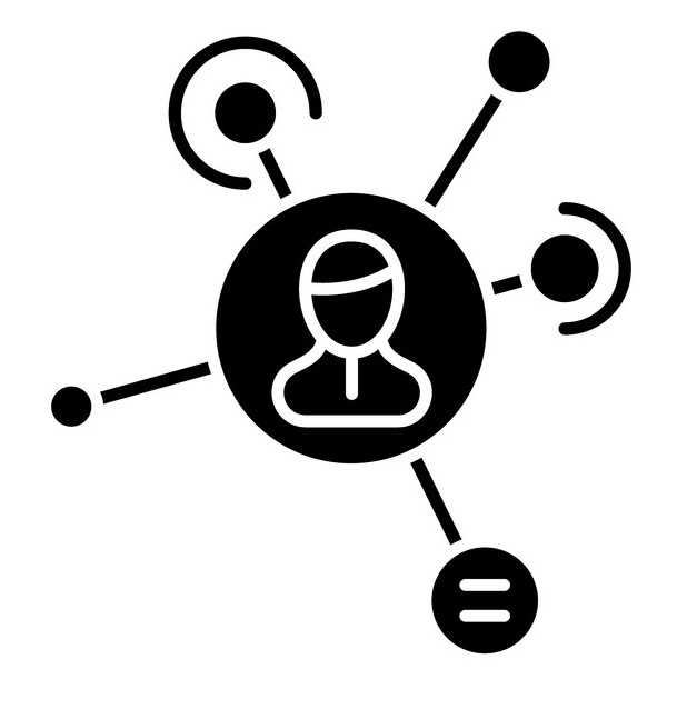 Social networking and collaboration icons